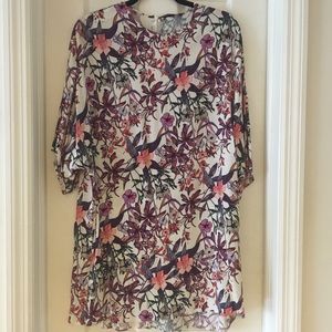 Zara flower shift dress